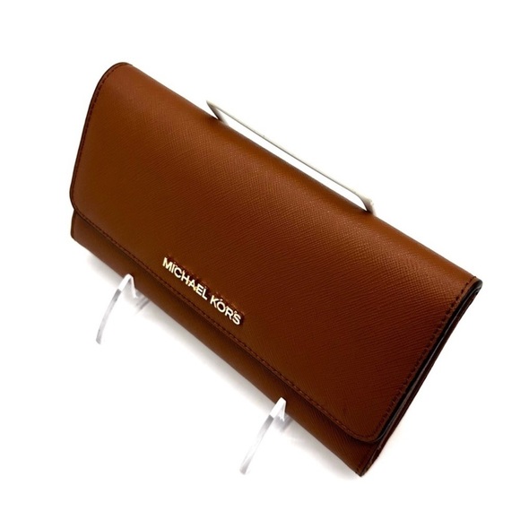 Michael Kors Large Trifold Wallet Luggage (NWT) - Picture 6 of 8